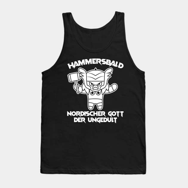 Nordic God Impatience Mythology Vikings Tank Top by QQdesigns